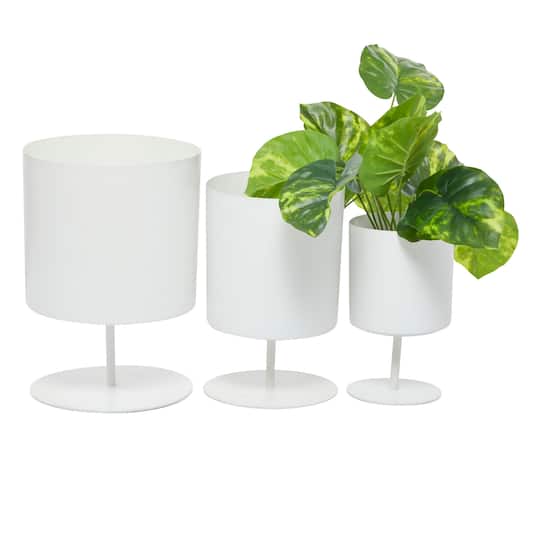 Metal Modern Planters Set